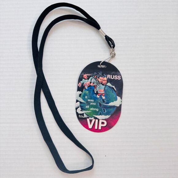 RUSS VIP Badge Pass Lanyard It Was You All Along Tour Concert Merch Music 2024 - Picture 1 of 4